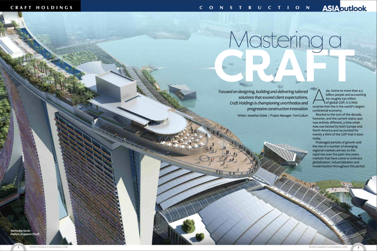 Craft Holdings on Asia Outlook Magazine